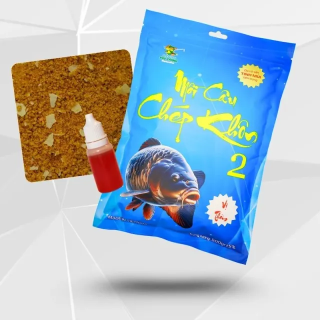Mồi Câu Chép Khôn 2 Chuyên dùng câu Cá Chép, Cá Diếc, Cá Nhưng, Cá Mè Vinh, Cá Trắm Cỏ