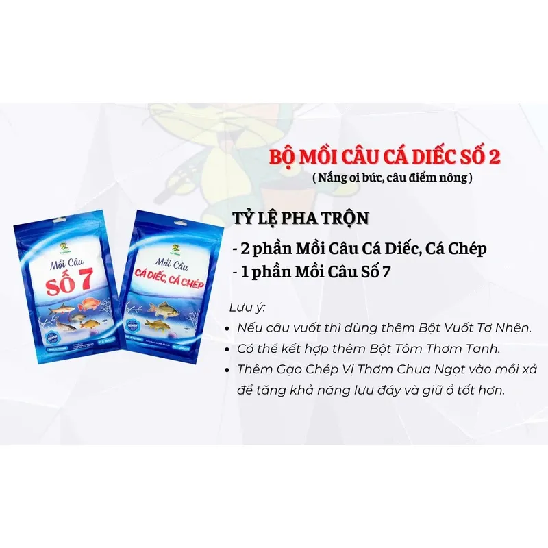 Bộ mồi câu cá Diếc số 2