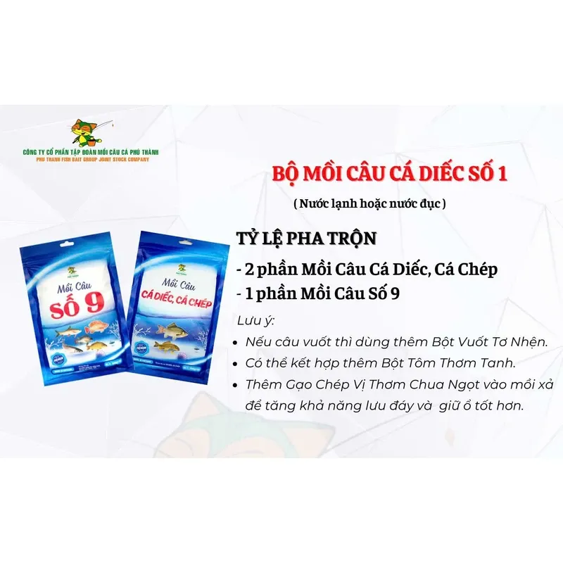 Bộ mồi câu cá Diếc số 1