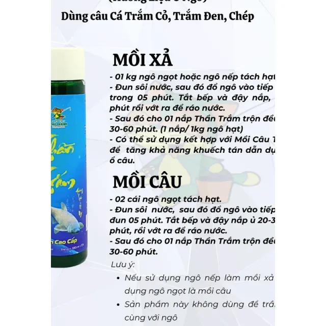 Bộ Mồi Câu Cá Trắm Cỏ Số 2 Chính Hãng Phú Thành